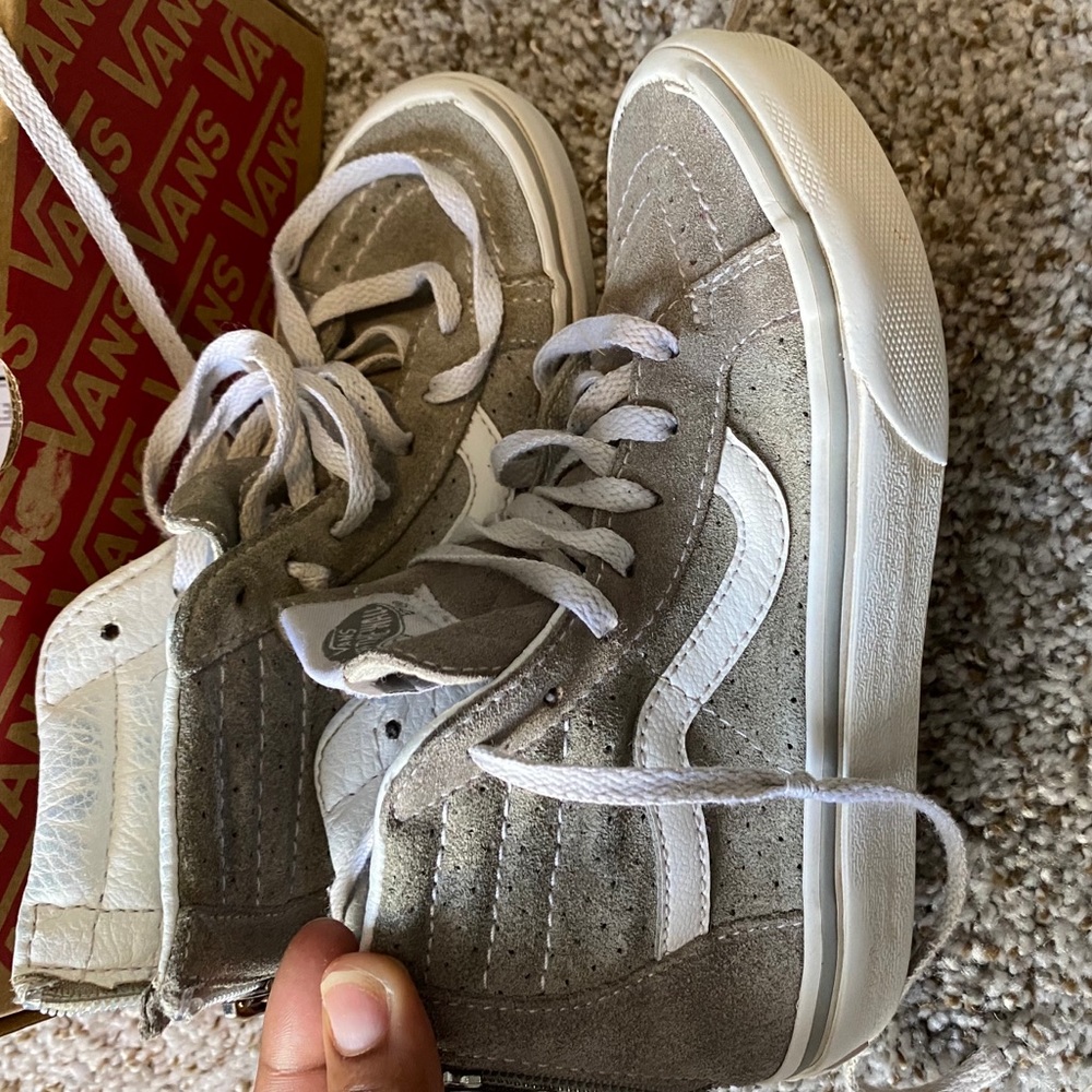 Gray Vans Sk8 Hi